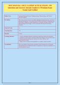 WGU D115 Advanced Pathophysiology OA Exam Guide &vert; AXC2 Actual Exam Prep