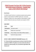 FISDAP Paramedic Final Exam 2026&colon; 150 Real Questions&NewLine;with Verified Answers & Rationales &ndash; Complete Study&NewLine;Guide &vert; LATEST UPDATE THIS YEAR&period;pdf
