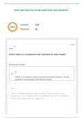 NCSF SNS PRACTICE EXAM QUESTIONS AND ANSWERS &vert; VERIFIED &vert; GRADED A