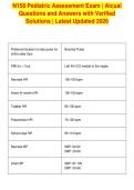 N158 Pediatric Assessment Exam &vert; Atcual&NewLine;Questions and Answers with Verified&NewLine;Solutions &vert; Latest Updated 2026