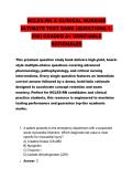 NCLEX-RN & CLINICAL NURSING &NewLine;ULTIMATE TEST BANK &lpar;QUESTIONS 1&NewLine;200&rpar; GRADED A&plus; VERIFIABLE &NewLine;RATIONALES