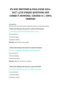 PN 4003 Midterm & Final Exam 2026&ndash;2027 &vert; Practical Nursing &vert; 250 Unique Practice Questions with Correct Answers