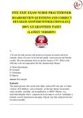 FITZ EXIT EXAM NURSE PRACTITIONER BOARD REVIEW QUESTIONS AND CORRECT  DETAILED ANSWERS WITH RATIONALES &vert;&vert;  100&percnt; GUARANTEED PASS&excl;&excl;  <LATEST VERSION>