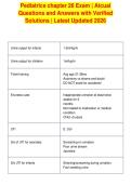 Pediatrics chapter 26 Exam &vert; Atcual&NewLine;Questions and Answers with Verified&NewLine;Solutions &vert; Latest Updated 2026