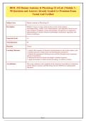BIOL 252 Human Anatomy & Physiology II w&sol;Lab &vert; Module 3 -&NewLine;90 Questions and Answers Already Graded A&plus; Premium Exam&NewLine;Tested And Verified