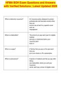 HFMA BOH Exam Questions and Answers&NewLine;with Verified Solutions &vert; Latest Updated 2026