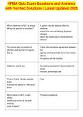 HFMA Quiz Exam Questions and Answers&NewLine;with Verified Solutions &vert; Latest Updated 2026&NewLine;