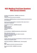 N221 MedSurg Final Exam Questions With Correct Answers