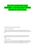 IAAI CFI Certification Exam &NewLine;2026&sol;2027 &ndash; New Gen 250&plus; Verified &NewLine;Questions and Answers