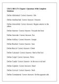 UNCG BIO 271 Chapter 1 Questions With Complete Solutions&period;