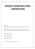 IOS2601 EXAM PACK 2026 &NewLine;- DISTINCTION