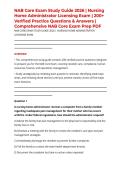 NAB Core Exam Study Guide 2026 &vert; Nursing Home Administrator Licensing Exam &vert; 200&plus; Verified Practice Questions & Answers &vert; Comprehensive NAB Core Exam Prep PDF