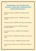 SHADOWHEALTH CONVERSATION&NewLine;CONCEPT LAB RACHEL ADLER 2026 &vert;NEW&NewLine;AND REVISED &vert;RATED A&plus;