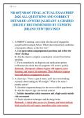NR 607&vert; NR 607 FINAL ACTUAL EXAM PREP&NewLine;2026 ALL QUESTIONS AND CORRECT&NewLine;DETAILED ANWERS &vert;ALREADY A GRADED&NewLine;&vert;HIGHLY RECOMMENDED BY EXPERTS&NewLine;&vert;BRAND NEW&excl;&excl;&vert;REVISED