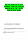 Solution Manual for Issues in &NewLine;Economics Today 10th Edition by &NewLine;Robert Guell All 1-47 Chapters &NewLine;Covered &comma;Latest Edition