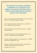 NR 566 FINAL EXAM 2026 &lpar;2 VERSIONS&NewLine;COMBINED&rpar; ALL QUESTIONS AND&NewLine;CORRECT DETAILED ANSWERS RATED A&plus;&NewLine;&vert;HIGHLY RECOMMENDED BY EXPERTS&NewLine;&vert;BRAND NEW&excl;&excl; &vert;REVISED&excl;&excl;&NewLine;