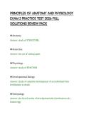 PRINCIPLES OF ANATOMY AND PHYSIOLOGY&NewLine;EXAM 2 PRACTICE TEST 2026 FULL&NewLine;SOLUTIONS REVIEW PACK