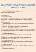 FDNY COF P-98 EXAM 2026 ALL QUESTIONS AND VERIFIED&NewLine;ANSWERS RATED A&plus; &vert;HIGHLY RECOMMENDED BY EXPERTS&NewLine;&vert;BRAND NEW&excl;&excl; &vert;REVISED&NewLine;