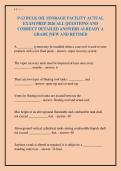 P-13 BULK OIL STORAGE FACILITY ACTUAL&NewLine;EXAM PREP 2026 ALL QUESTIONS AND&NewLine;CORRECT DETAILED ANSWERS ALREADY A&NewLine;GRADE &vert;NEW AND REVISED