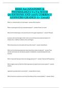 HESI A2 Anatomy & Physiology Version 1 & Version 2 &ndash; Complete Review&comma; Practice Questions&comma; and Nursing Entrance Exam Study Guide