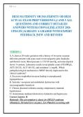 HESI MATERNITY OB &vert;MATERNITY OB HESI&NewLine;ACTUAL EXAM PREP VERSIONS 1&comma;2 AND 3 ALL&NewLine;QUESTIONS AND CORRECT DETAILED&NewLine;ANSWERS WITH RATIONALES&vert;LATEST 2026&NewLine;UPDATE &vert;ALREADY A GRADED WITH EXPERT&NewLine;FEEDBACK &vert;NEW AND REVISED
