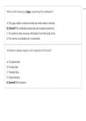 Portage Learning Anatomy & Physiology 2&lowbar; Module 2 Exam Newest Questions and Answers&period;pdf