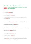 TIPS Certification Exam &ndash; Practice Exam Questions &&NewLine;ANSWERS &vert; Latest Already Graded A&plus; &vert;Questions with Correct&NewLine;ANSWERS 2026 latest update&excl;&excl;