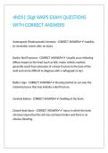 4N051 SSgt WAPS EXAM QUESTIONS WITH CORRECT ANSWERS
