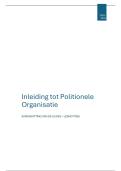Samenvatting -  Inleiding tot de politionele organisatie  &lpar;17&sol;20&rpar;