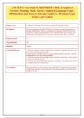 ATI TEAS 7 Test Bank SCREENSHOTS 2026 &vert; Complete 4&NewLine;Versions &vert; Reading&comma; Math&comma; Science&comma; English & Language Usage -&NewLine;189 Questions and Answers Already Graded A&plus; Premium Exam&NewLine;Tested And Verified