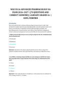 WGU D116 Advanced Pharmacology OA Exam 2026&ndash;2027 &vert; Western Governors University &vert; 70 Practice Questions with Correct Answers