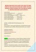 NBCRNA EXAM AND STUDY GUIDE LATEST 2026 TEST BANK &NewLine;COMPLETE REAL EXAM QUESTIONS AND CORRECT DETAILED &NewLine;ANSWERS &lpar;VERIFIED ANSWERS WITH RATIONALES&rpar; GRADED &NewLine;A&plus; &vert;NBCRNA EXAM PREP &lpar;LATEST UPDATE&excl;&excl;&rpar;