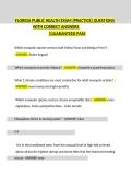Florida Public Health Exam Review