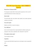 BUS 381 Exam Questions with CORRECT&NewLine;Answers
