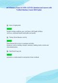 AiCE Business Exam AS AND A LEVEL Questions and Answers with&NewLine;Verified Solutions &vert; Latest 2026 Update