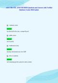 AICE TRAVEL AND TOURISM Questions and Answers with Verified&NewLine;Solutions &vert; Latest 2026 Update