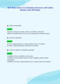 AICE Marine Science A Level Questions and Answers with Verified&NewLine;Solutions &vert; Latest 2026 Update