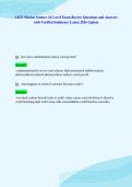 AICE Marine Science AS Level Exam Review Questions and Answers&NewLine;with Verified Solutions &vert; Latest 2026 Update