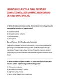 HEMISPHERE 3&period;0 LEVEL 6 EXAM QUESTIONS COMPLETE WITH 100&percnt; CORRECT ANSWERS AND DETAILED EXPLANATIONS