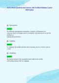 ALTA Exam Questions and Answers with Verified Solutions &vert; Latest&NewLine;2026 Update