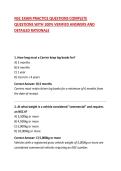 NSC EXAM PRACTICE QUESTIONS COMPLETE QUESTIONS WITH 100&percnt; VERIFIED ANSWERS AND DETAILED RATIONALE