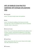 ARTS 301 BUNDLED EXAM PRACTICE &NewLine;QUESTIONS WITH DETAILED EXPLANATIONS &NewLine;2026