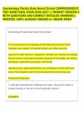 Cosmetology Florida State Board Clinical COMPREHENSIVE &NewLine;TEST BANK FINAL EXAM 2026-2027 &vert;&vert; NEWEST VERSION A &NewLine;WITH QUESTIONS AND CORRECT DETAILED ANSWERS&vert;&vert; &NewLine;VERIFIED 100&percnt; ALREADY GRADED A&plus; BRAND NEW&excl;&excl; 