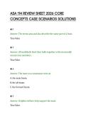 ASA 114 REVIEW SHEET 2026 CORE &NewLine;CONCEPTS CASE SCENARIOS SOLUTIONS