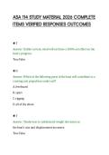 ASA 114 STUDY MATERIAL 2026 COMPLETE &NewLine;ITEMS VERIFIED RESPONSES OUTCOMES