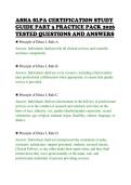 ASHA SLPA CERTIFICATION STUDY &NewLine;GUIDE PART 3 PRACTICE PACK 2026 &NewLine;TESTED QUESTIONS AND ANSWERS