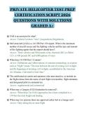 PRIVATE HELICOPTER TEST PREP&NewLine;CERTIFICATION SCRIPT 2026&NewLine;QUESTIONS WITH SOLUTIONS&NewLine;GRADED A&plus;