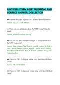 ASNT FULL STUDY SHEET QUESTIONS AND &NewLine;CORRECT ANSWERS COLLECTION