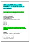 AORN Periop 101 Final Exam Test Bank &NewLine;&lpar;2025&sol;2026&rpar; &vert; 250&plus; Verified Questions and &NewLine;Correct Answers&period; 