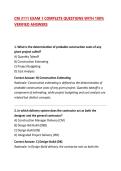 CM 3111 EXAM 1 COMPLETE QUESTIONS WITH 100&percnt; VERIFIED ANSWERS